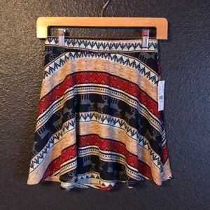 Patterned Skater Skirt